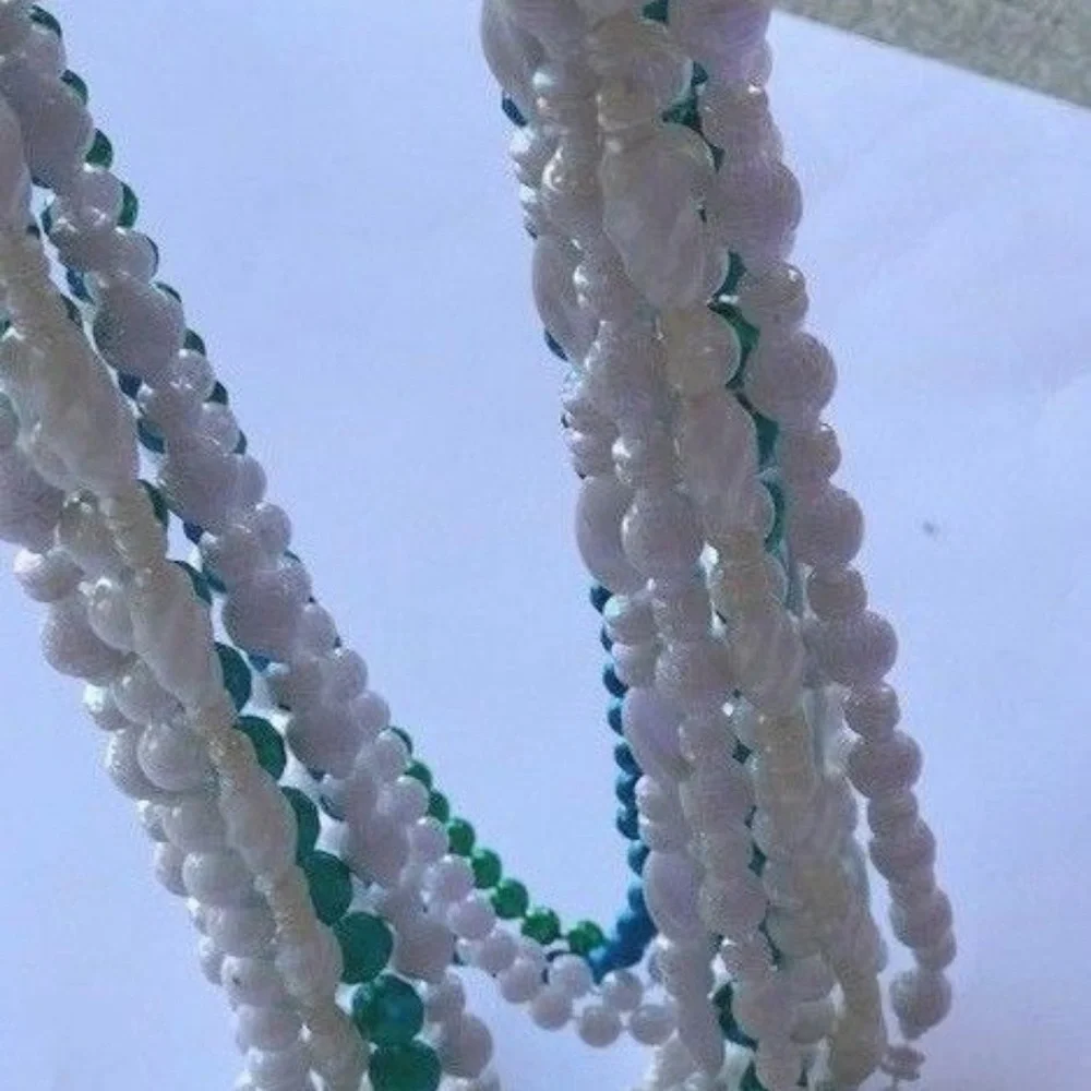 St Patrick's Day throw beads 13 strands 1 Owner Parade Party Vintage
